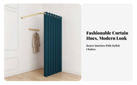 Blackout Fitting Room Curtain Rod Set Privacy Protection Wall Mounted Fitting Room Shading Material Shop Fixture Easy to Install for Business Owners, Event Organizers, Shopping Mall, Boutique, Retail Shop, Exhibition