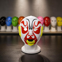 Sichuan Opera Mask Wearable Hand-Painted Velvet Peking Opera Facial Mask Full Face for Performance