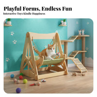 year-round Comfort Cat swaying Cradle Rocking Design Suspended Pet Lounger Comfortable Hanging Bed Breathable for Small Dog Owners, Indoors, Living Room, Balcony, outsidedoors