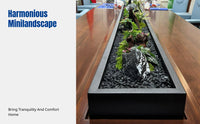 Stainless Steel Flower Trough, Iron Desktop Planter, Rectangular Moss Tray, Indoor Landscape Decor