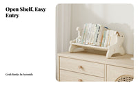 Deer Desktop Bookshelf Child-Safe Design Kids Bookshelf Space-Saving for Parents