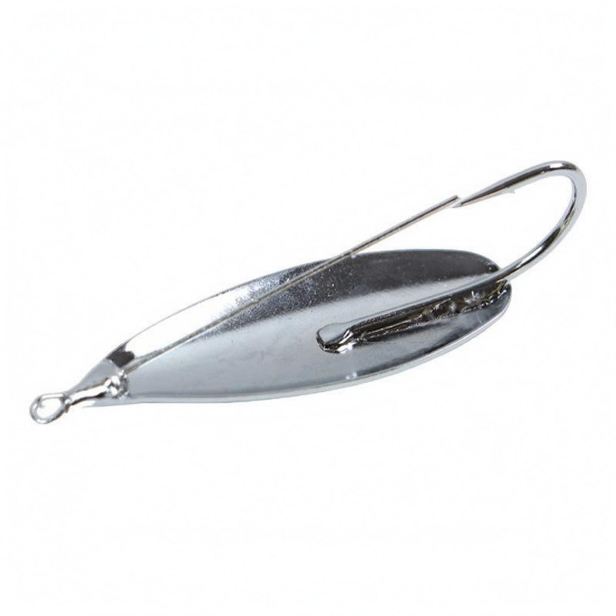 Foliage-shapedShaped Weedless Spoon Lure Reflective Finish Copper Spoon Lure Single Hook Fishing Gear Streamlined