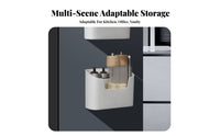 Space-Saving Storage Box Drilldrillless Installation Mounted Holder No Drilling Required Organizer Bin Easy to Install for Homeowners, Students, RV Owners, Cabinet Door, Refrigerator, Dorm Room, Bathroom