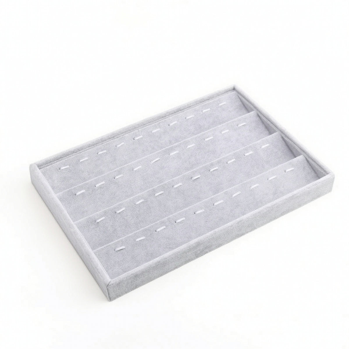 Jewelry Organizer Tray Suede-Like Jewelry Display Tray Open-Top Velvet for Women, Drawer, Dresser