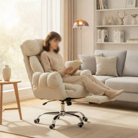 Padded Ergonomic Office Chair Swivel High-Back Office Chair Comfy Long-Lasting for Gamers, Dorm Room