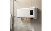 Wall-Mounted Electric Heater Dark Panel Panel Electric Wall Heater Rectangular Home Heating