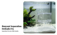 Aquatic Creature Breeding Box High Clearness Buoyant Aquatic Creature Breeder Box Removable Divider Twin-Chamber-Tier Design