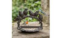 Cast Iron Bird Feeder Vintage Ornament Weather-Resistant for Patio