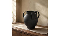 Antique Urn Vase Widely Mouth Home Decor Highlight Vintage Pottery House Ornament