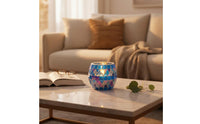 Mosaic Glass Candle Holder Table Centerpiece Mosaic Candle Holder Romantic Home Decor Decoration for DIY Enthusiasts, Spa