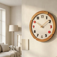 Wooden Wall Clock Easy Reading Wooden Wall Clock Clockwork Mechanism Timepiece