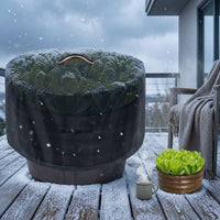 Fitted Top Raised Bed Cover Drawstring Bottom Material Garden Cover Carry Handle Round