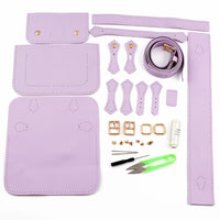 DIY Bag Accessory Set with Adjustable PU Leather Strap, Brown