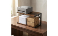 Black Metal Frame Desktop Printer Rack