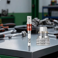 Adjustable Socket Adapter Knurled Socket Adapter with Hex Shank Versatile Tool for Hobbyists, Home Maintenance