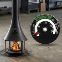 Analog Fireplace Thermometer Optimal Temperature Zone Fireplace Thermometer