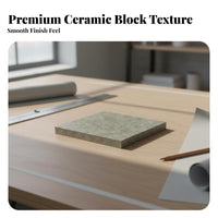 Ceramic Block Base Educational Model Building Base Plate Assembly Brick Baseplate for Workshop, Classroom