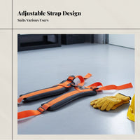Grass Trimmer Harness Heavy-Duty Brush Cutter Harness Bright Orange Undesirable Vegetation   Strap for Landscapers, Gardeners, Garden Maintenance