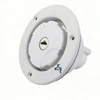 Fresh Water Inlet Cap with Lock Lockable Water with Lock Recessed for RV Owners, Trailer Journeyers