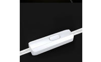 Metal Earbud Headphones Dynamic Driver in-Ear Gaming Headset Silver Cable Wired in-Ear Earphones for Enthusiasts, Computer