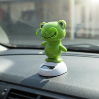 Head Shaking Fun Solar Powered Panda Doll No Battery Needed Solar Powered Dancing Figure Great Gift Car Dashboard Bobblehead Toy Compact Design for Windowsill