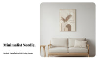 2 Pieces Warm and Cozy Nordic Abstract Figure Painting Fade-Resistant Cream Aesthetic Minimalist Wall Decor Abstract Wall Art for Interior Design Enthusiasts, Gift Givers, Living Room, Bedroom, Home Office, Hallway