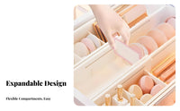Expandable Drawer Organizer Space Saving Adjustable Drawer Divider Box Easy to Clean Retractable Compartment Tray for Students, Cabinet, Bedroom, Desk