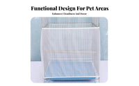 Reduces Mess Mesh Guard Keeps Floors Clean Mesh avian mesh sturdy Elastic Fit enclosure Skirt Airy material for Aviary, Indoors, Balcony, Living Room
