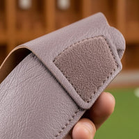 Hook-and-Loop Closure Closure PU Leather Putter Cover Fitted Golf Putter Cover Stitched Edges Club Protector Safeguarding