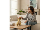 Dog Statue Realistic Polyresin Decoration for Home Decor, Entryway