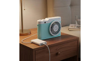 Hands-Unrestricted Wearable Lanyard Fan 2-in-1 Design Mini Desk Fan Quiet Operation Personal Appliance Function for Desktop