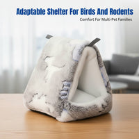 Parrot Shelter, Bird Shelter, Breathable Flannel Hanging Enclosure, Summer Sun Protection, Secure Metal Hook, Fully Enclosed