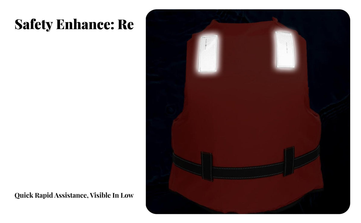 Flotation Vest Waterproof Grown-up Flotation Vest Individual Flotation Device High Visibility Aquatic Activities Safety Vest