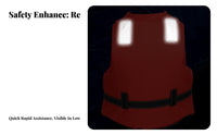 Flotation Vest Waterproof Grown-up Flotation Vest Individual Flotation Device High Visibility Aquatic Activities Safety Vest
