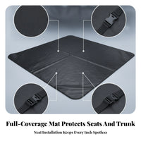 Non-Slip Cargo Liner Car Trunk Liner Mat Adjustable Straps Waterproof Trunk Mat Year-Round Vehicle Accessory