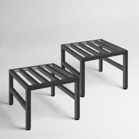 2 Pieces Metal Plant Stand Heavy Duty Furniture Space Saving for Garden, Balcony