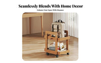 Foldable Design Foldable Multi-Tier Trolley Mobile with casters 3-Tier Foldable Cart Multifunction Household Storage No Installation Required for Office Workers, Homeowners, Living Room, Bedroom, Kitchen, Bathroom