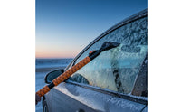Foam Grip Car Windshield Winter Brush Black and Orange Telescopic Winter Shovel