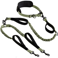 Hands Unrestricted Bungee Dog Leash Elastic Hands-Unrestricted Dog Leash Swivel Reflective for Runners, Running, Jogging