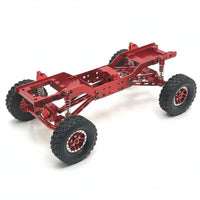 MN78 Upgrade Base structure/12 Scale RC Crawler Chassis Locking Wheel Wheels Metal Upgrade Frame Kit for off-Highway