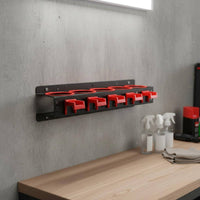 Spray Bottle Storage Rack Multi-Functional Car Detailing Organizer Spray Bottle Holder Space-Saving Car Polisher Storage Rack