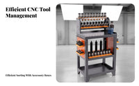 Heavy Duty Machining Center Tool Trolley Long-Lasting Mobile CNC Tool Trolley Locking Wheels Workshop Furniture Large Capacity for Machinists, Manufacturers, Mechanics, Factory, Warehouse, Garage