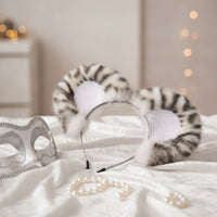 animal Ear Headband Furry animal Feline Ears Headband Soft Hairband for Cosplayers, Cosplay, Halloween, Photo Shoots