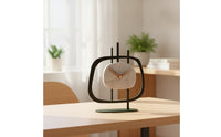 Decorative Table Clock Compact Clock with Metal Frame Sturdy for Shelf
