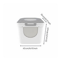 Cat Litter Box Odor Control Enclosed Cat Pet Waste Container Easy to Hygienic Pet Toilet for Cats
