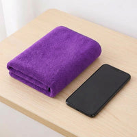 Thick Microfibre Cloth and 30cm x 70cm Microfibre Towel, Super Absorbent Plain Weave Microfibre Towel, Car Cleaning and Drying Use