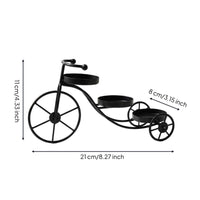 Tricycle Candle Holder Decorative Tricycle Candlestick Stand Metal Tabletop for Home Decor, Dining Table