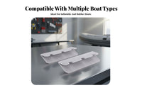 2 Pieces Inflatable Boat Seat Hook Sturdy PP Material Rubber Dinghy Seat Clip Secure Hold Boating Hardware for Rafters, Dinghies, Rafting, Fishing