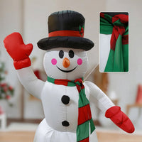 Outdoor Christmas Snowman Easy to Use Inflatable Snowman Foldable Yard Decoration Festive for Entryways, Party