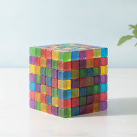 Jelly Cube Squeezable Jelly Cubes Fidget Block Soft Building Block Tactile for Children, Desk, Classroom